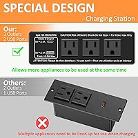 Vista 8 de farexon Escritorio eléctrico de pie ajustable en altura de 55 x 24 pulgadas con estación de carga, escritorio de pie con alfombrilla grande