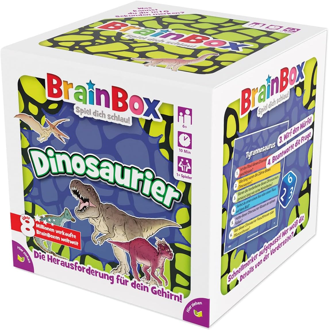 Brain Box 2094938 Dinosaur, Educational Game, Memory Game, Quiz Game for Adults and Children from 8 Years