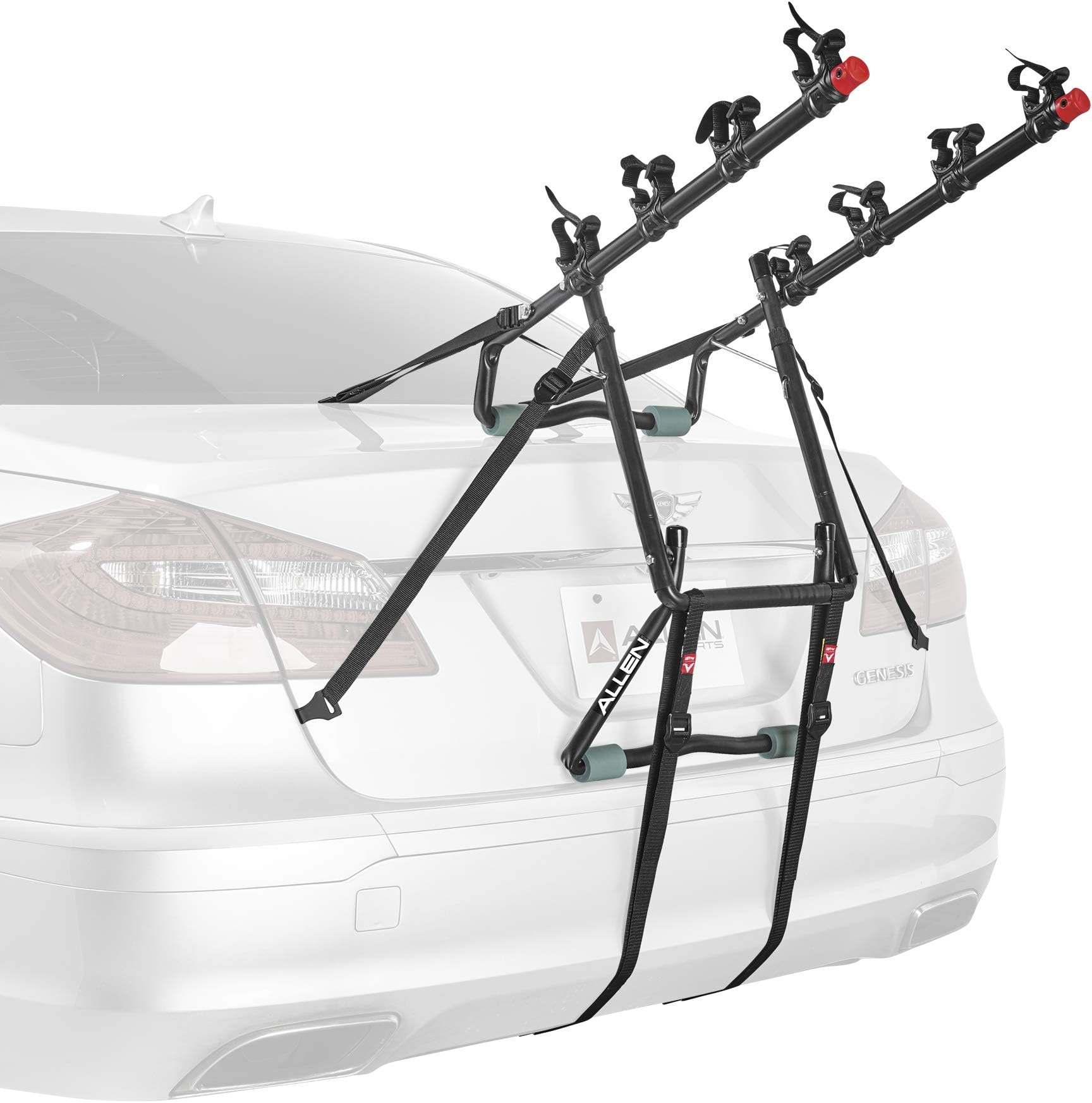 Sports Deluxe 4-Bike Trunk Mount Rack, Model 104DB-R , Black