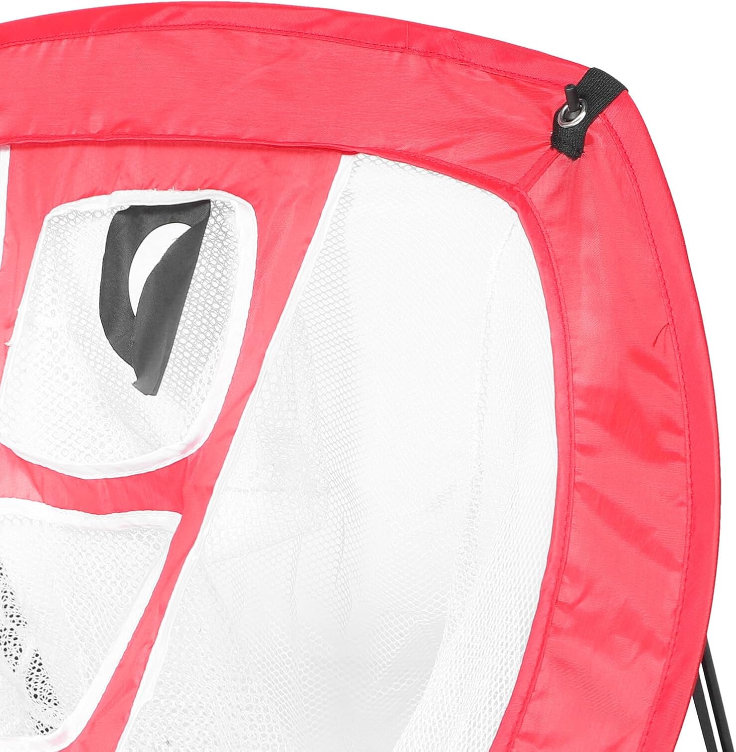 NOLITOY Golf Chipping Net Indoor Red Folding Practice Hitting Net Portable Golf Training Equipment for Casual Games and Backyard Use