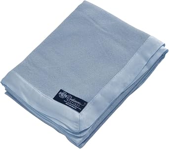 Cashmere Boutique 100% Pure Cashmere Baby Blanket - Baby Blue, 36"x44"
