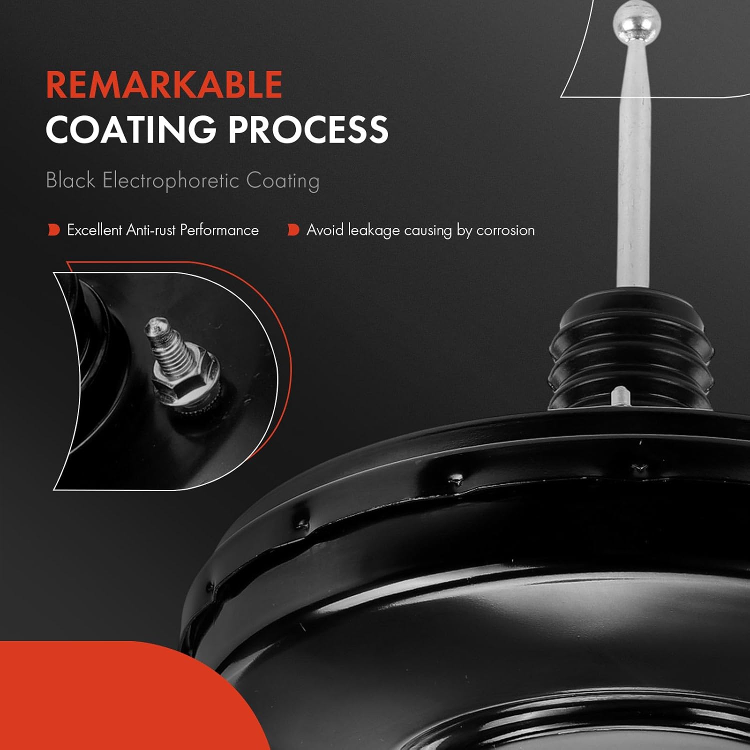 A-Premium Vacuum Power Brake Booster Compatible with Volkswagen Jetta 2005-2016, Beetle 2012-2016, 1.4L 1.8L 2.0L 2.5L, Without Master Cylinder