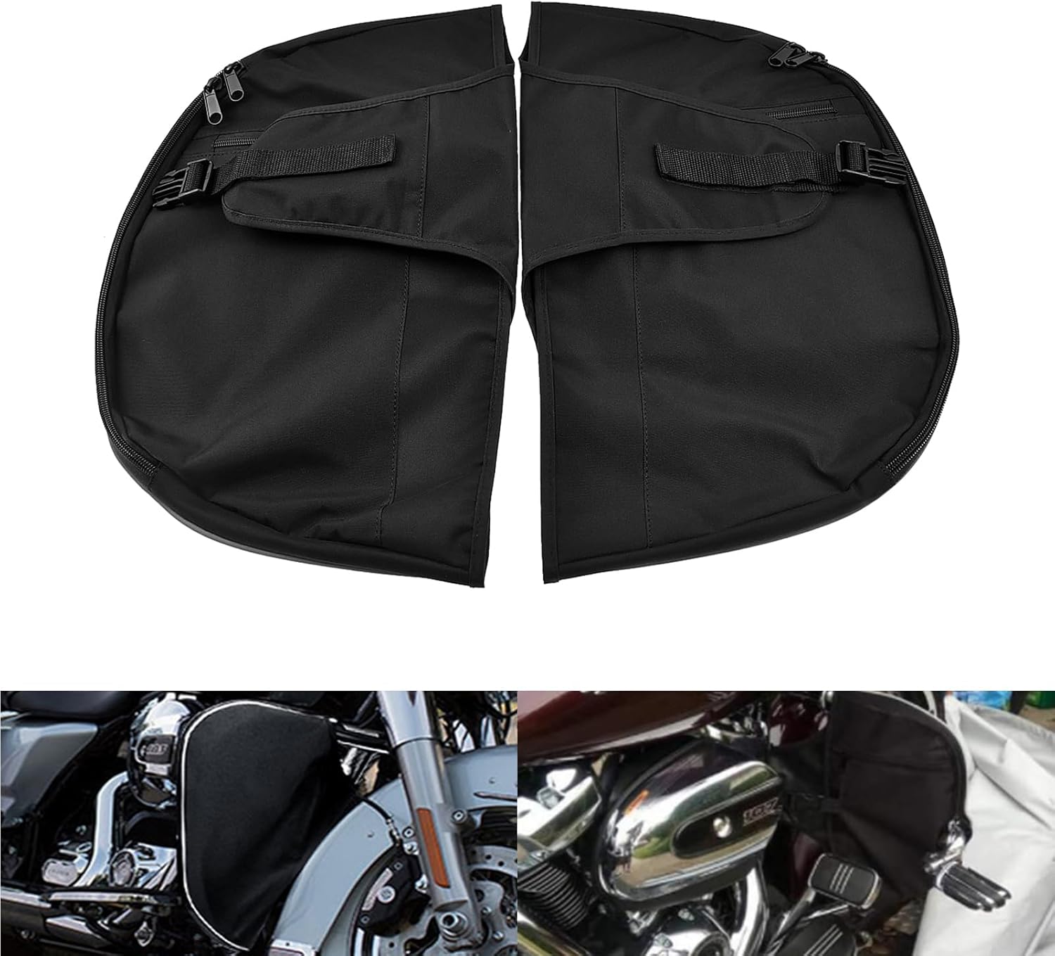 HCmotorku Motorcycle Soft Lowers Chaps Engine Guard Cover