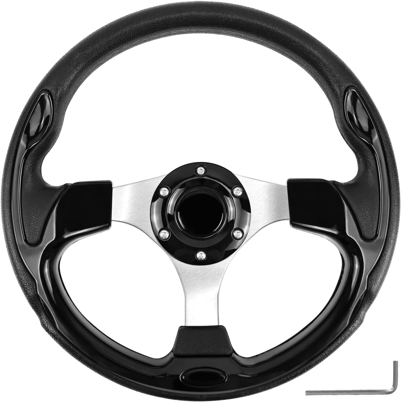 HENKOOLA Golf Cart Steering Wheel 13.8 inch Universal for