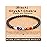 AD Beads Handmade Gemstone Stretch Elastic Bracelet Crystal Healing Reiki Nature\'s Beauty and Spiritual Essence Unisex (4mm, Onyx & 7-Chakra (Stable and Balance))