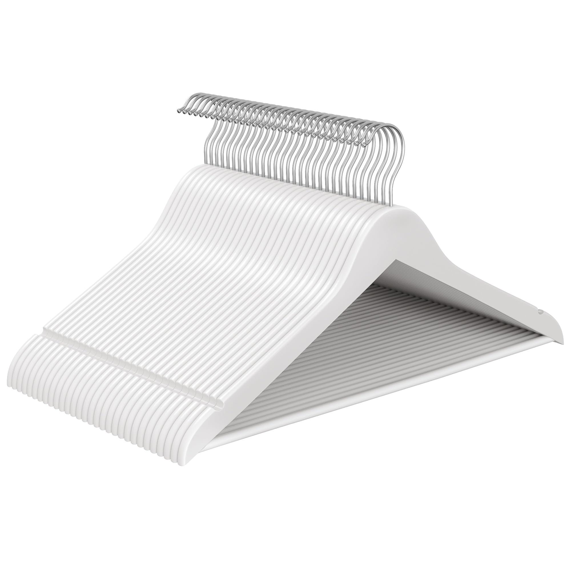 Set 3 Grucce Multiple Salvaspazio Relaxdays - In Legno Con Pinze Girevoli, Per Gonne E Pantaloni - Foto 3