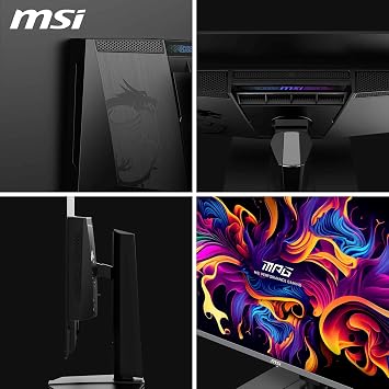 MSI 31.5 MPG 322URX QD-OLED, Gaming Monitor, UHD, 16:9 Flat, QD-OLED, 240HZ, 0.03ms, G-SYNC Compatible