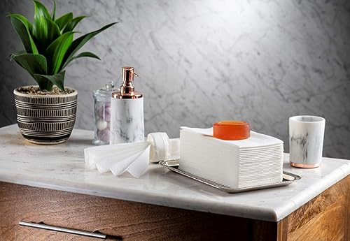 Miniatura 7 de Paquete de 50 toallas desechables Lintext para invitados, 12 x 17 pulgadas, hechas en Estados Unidos, servilletas de papel suave y absorbente para