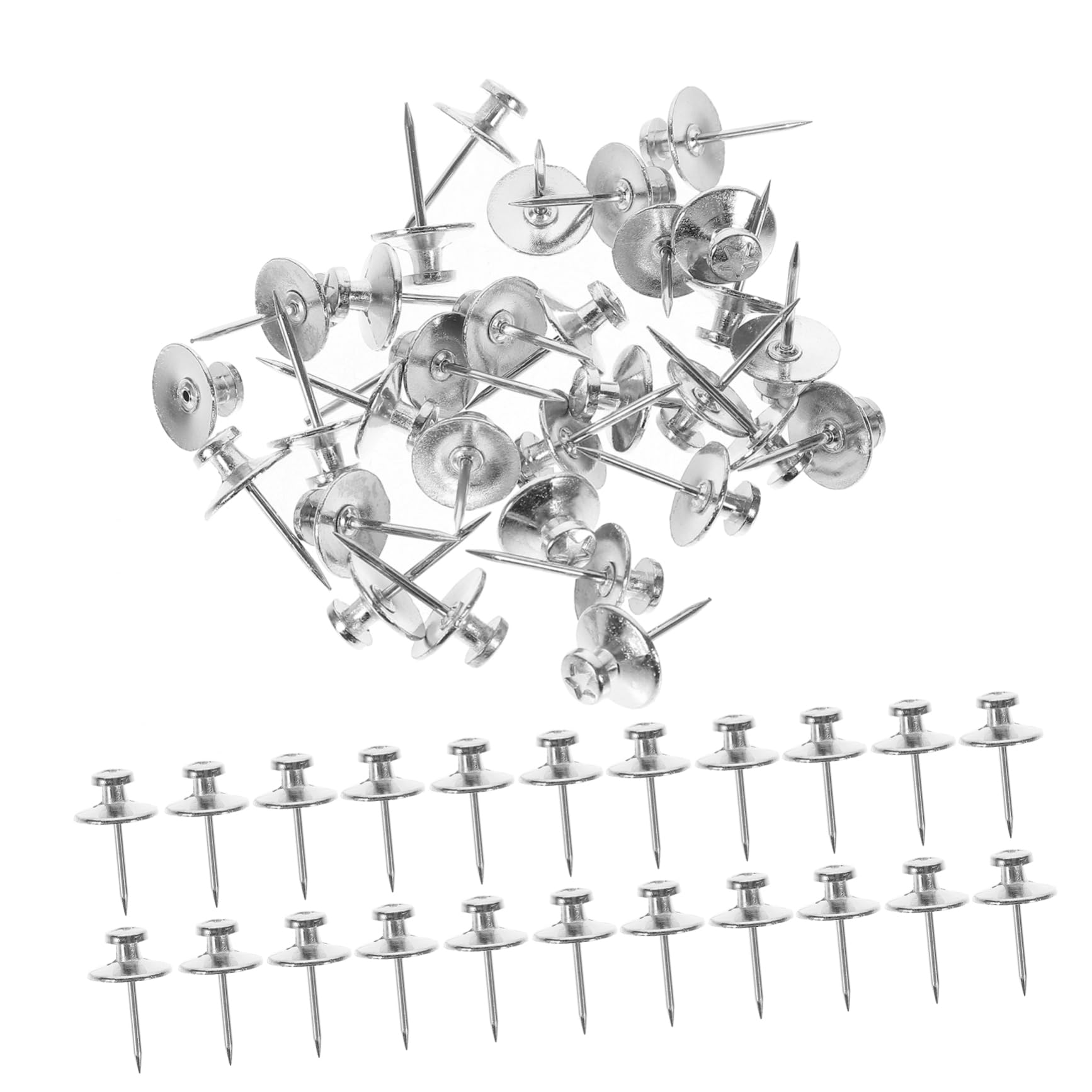 DOITOOL 5 Sätze Reißzwecke Aus Metall Pinnnadeln Aus Pinnwand Planke Pinnwand Für Die Wand Kork Zeichnung Stecknadeln Für Die Karte Wohnung Tack Bretter Zinklegierung Silber 30 Stück * 5