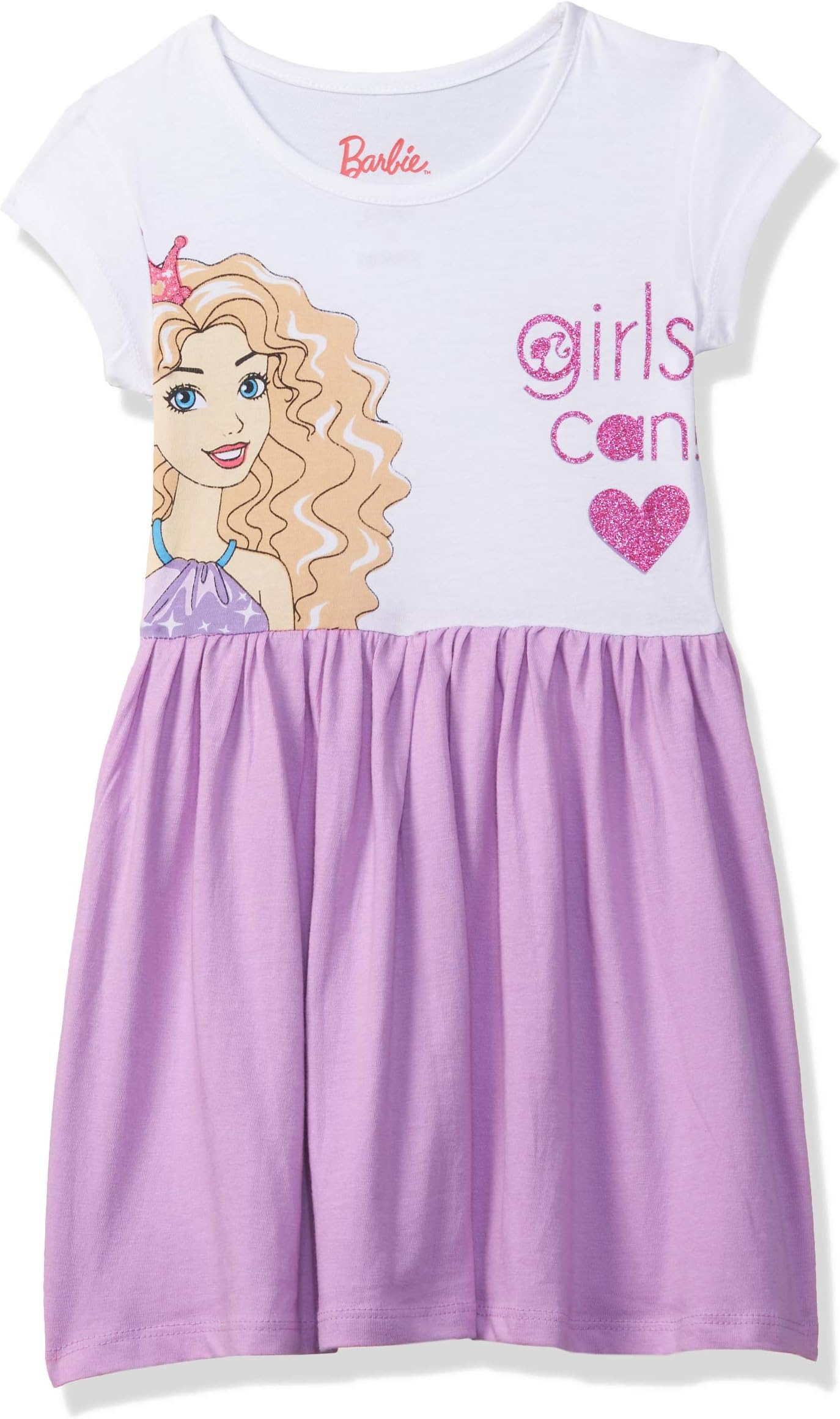 Kidsville Kids Ville Girls Barbie Print Cotton Dress