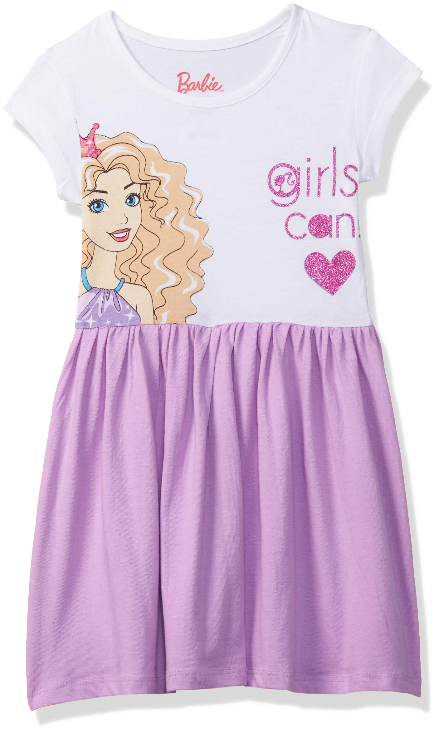 Kidsville Kids Ville Girls Barbie Print Cotton Dress