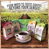 Vista 6 de 4 Elementos Caja de regalo - 4 variedades de nuestro café artesanal colombiano - grano entero - tostado medio - 4.4 oz cada paquete