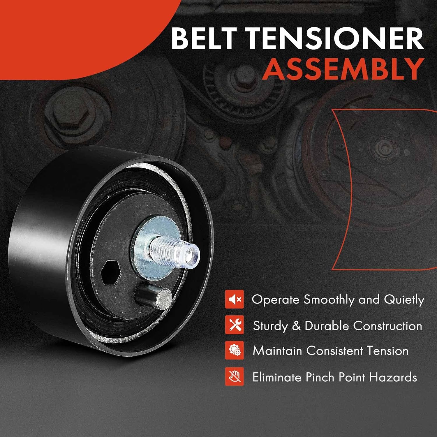 A-Premium Belt Idler Pulley Compatible with Volkswagen & Audi 2.7 2.8L | for Volkswagen Passat 1993 2001-2005 & Audi A4/A6 2000-2001, A4 Quattro 2000-2001, A6 Quattro 2000-2004, S4, Allroad Quattro