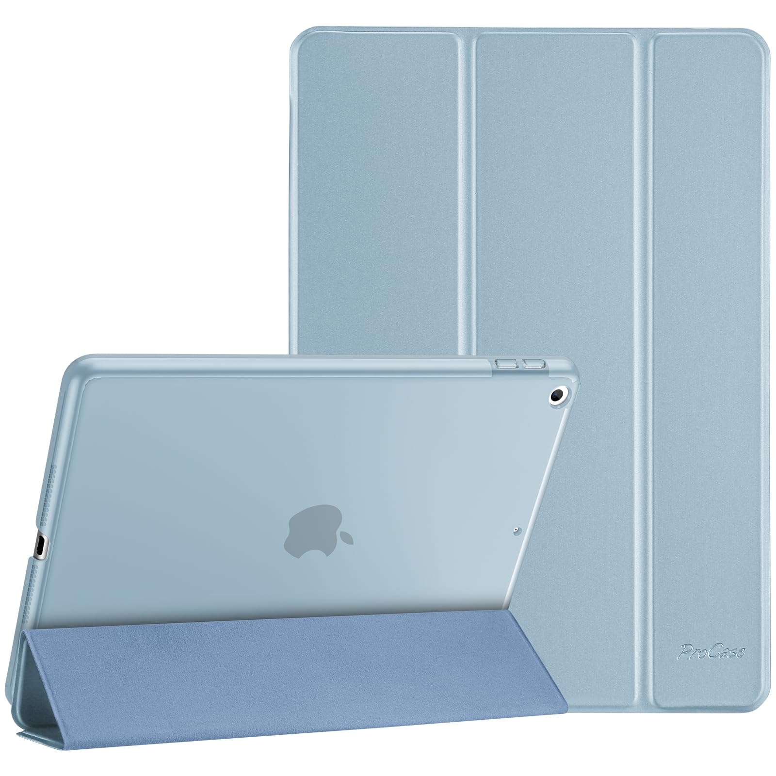 ProCase Hülle für iPad 9.7-Zoll (6. Generation/5. Generation) Schutzkleben Jacqueline Smart Cover in Himmelblau
