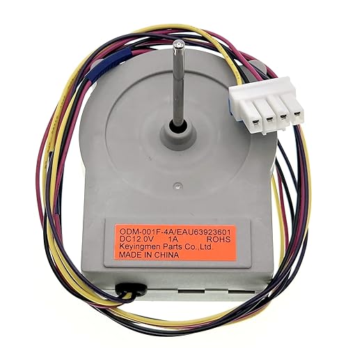 Miniatura 7 de EAU63923601 ODM-001F-4A Motor del ventilador del condensador del refrigerador Motor DC apto para refrigerador LG Haier, reemplaza AP6317195