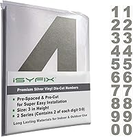 Vista 126 de iSYFIX Calcomanías de Números de Vinilo Verde Manzana – 1.5 Pulgadas Autoadhesivas (2 Juegos) – Calcomanía Premium Troquelada y Pre-espaciada