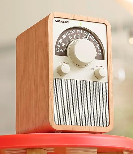 Miniatura 4 de Radio Sangean con parte superior de madera Walnut