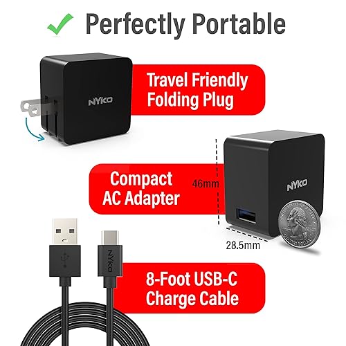 Miniatura 4 de Nyko Switch Power Kit - Portable AC Adapter for Nintendo Switch, Switch Lite, and OLED Switch - Charger Cable and Power Cord, Detachable, Compact,