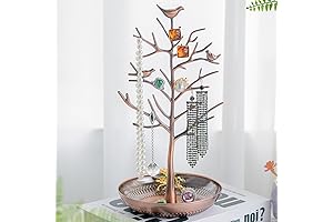 AUTODECO Retro Jewelry Tree Organizer