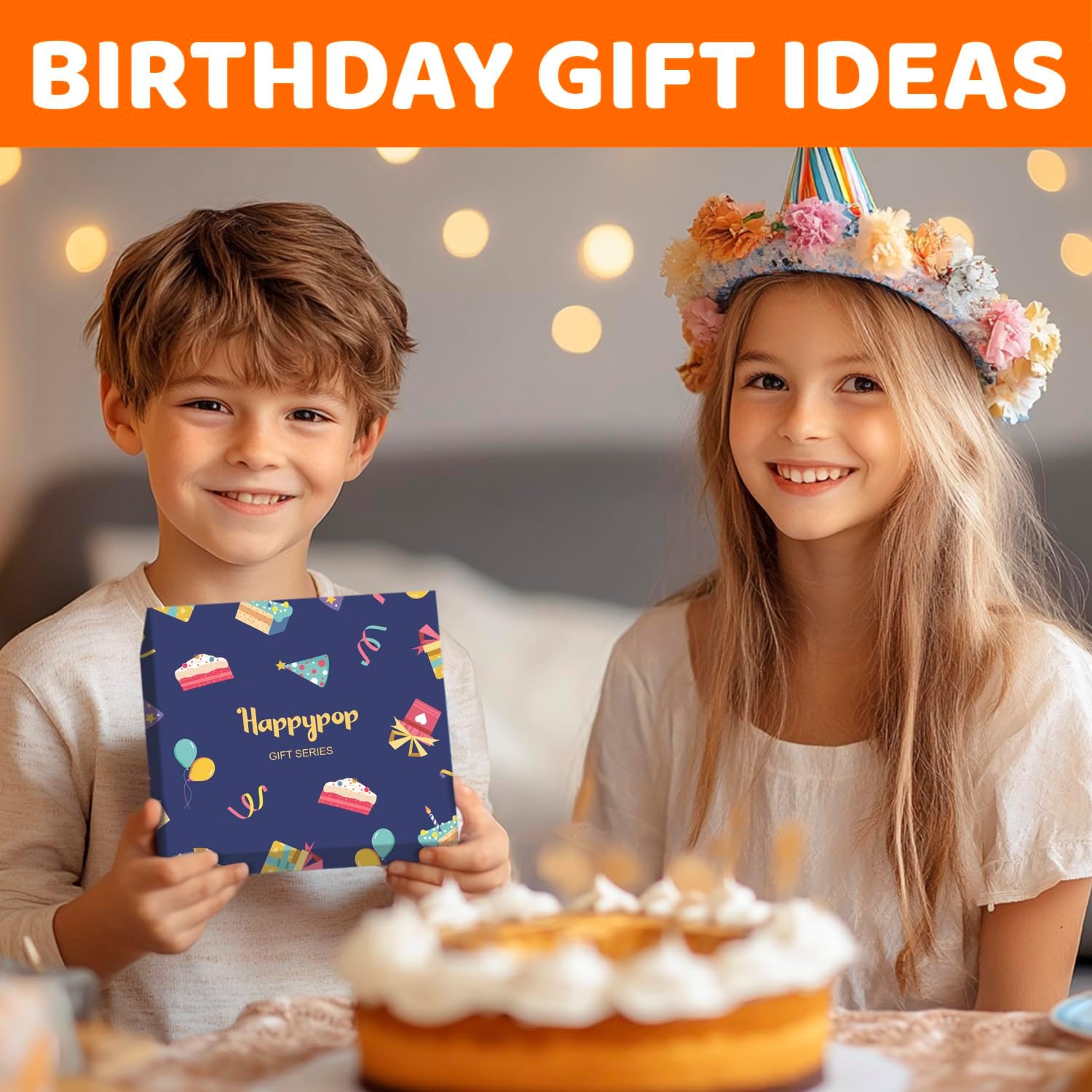 HAPPYPOP Birthday Gifts Ideas - Socks for Girls Boys Kids Age 3-12 with Greeting Card - Image 2