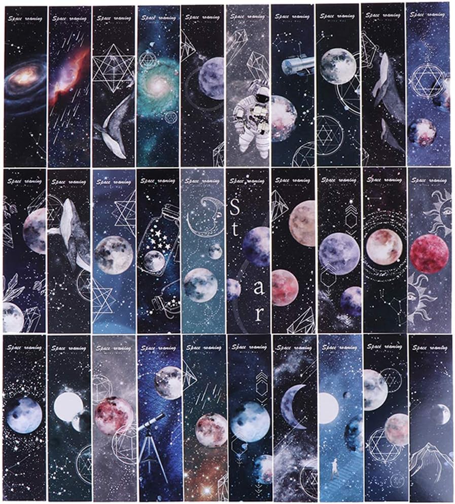 BESLIME 60pcs Marcapáginas - Niños Papelería Marcapáginas Marcapáginas de Doble Uso para Estudiantes Oficina Papelería Niños,cumpleaños regalo Marcapáginas