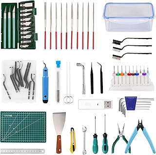 Sovol 3D Drucker Zubehör Werkzeuge, 78 Stück Tragbar 3D Druck DIY Tool Kit Inkl Aufbewahrungsbox, Entgratzange & Spachtel, Düsenreinigungsset, für BambuLab AD5X allen FDM-Druckern