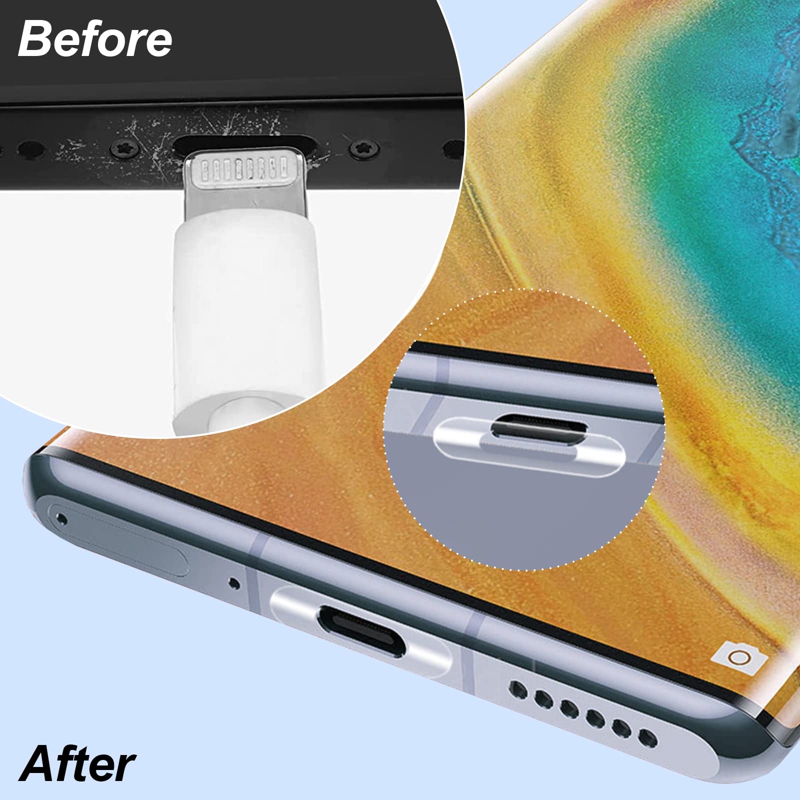 Kit Porta Ricarica IPhone Kit Sostituzione Porta Di Ricarica Per IPhone 6S Plus - Bianco, Con Adesivo Impermeabile, Facile Da Installare! Custodia I Phone 6 Plus - Foto 9