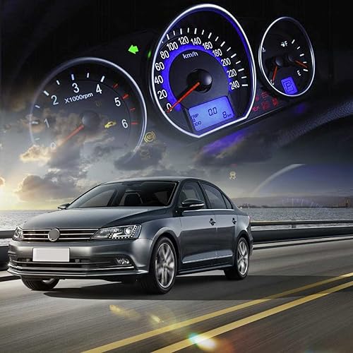 Miniatura 10 de Yonput 10 bombillas LED para automóvil, bombillas LED T5, 3030 3SMD súper brillante, repuesto para tablero de instrumentos de automóvil, panel de