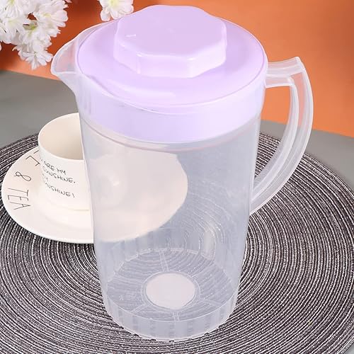 Miniatura 5 de Jarra de plástico de agua fría caliente con tapa de boquilla de vertido, jarra de agua, jarra de bebidas frías y calientes, jarra de jugo de té