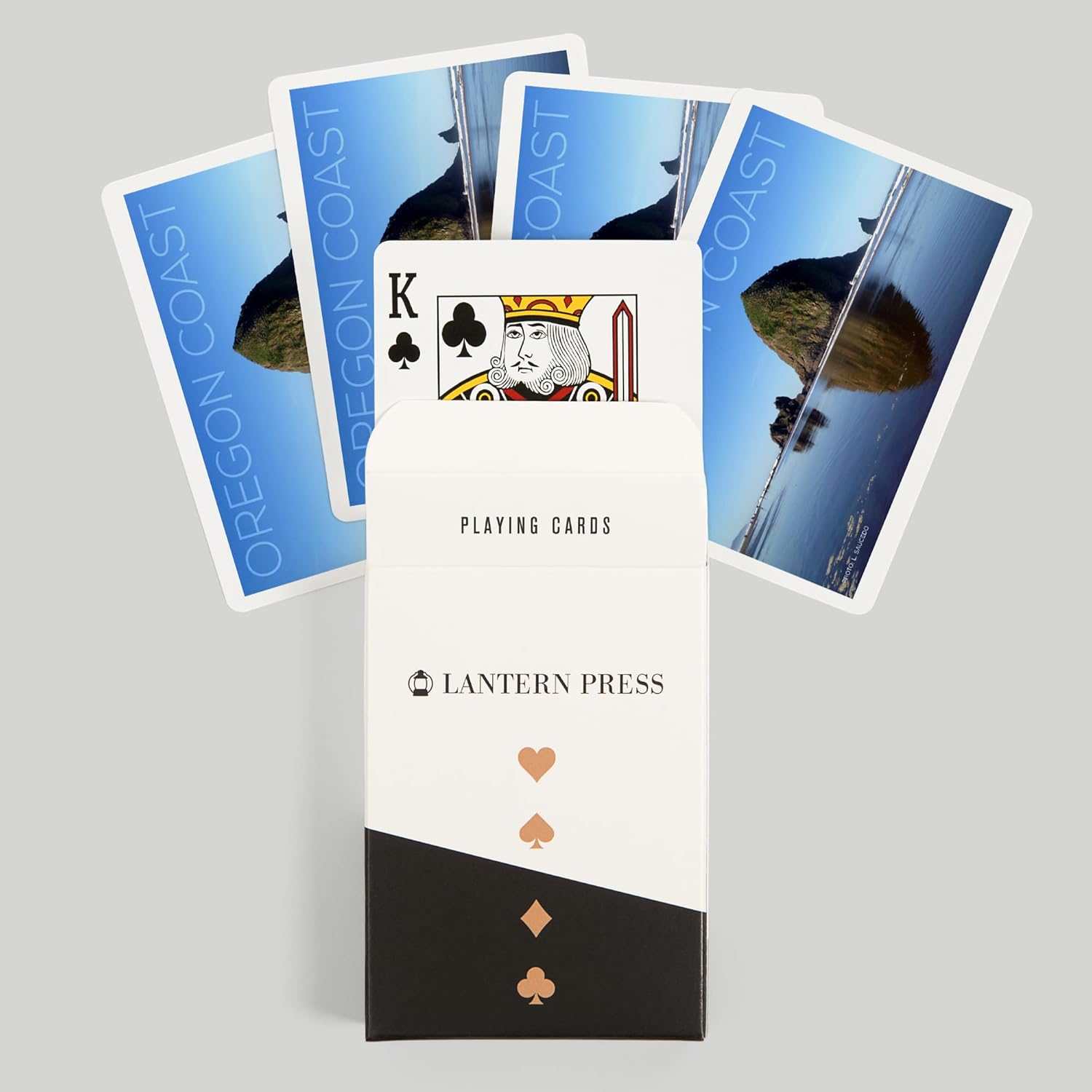 Lantern Press Oregon Coast, Haystack Rock, 52 Playing Cards for Adults, Poker Size Card Deck