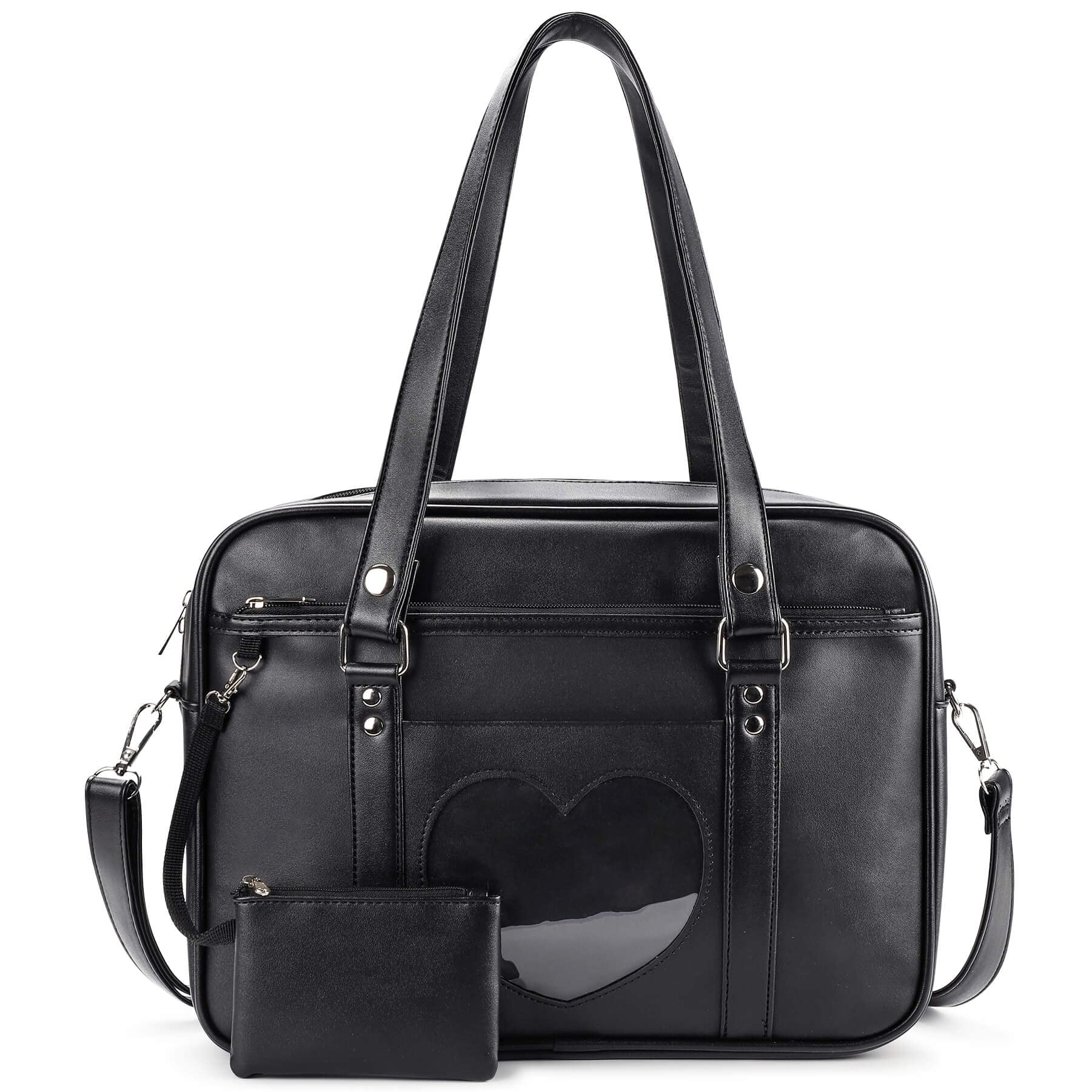 STEAMEDBUN Kawaii Ita Bag Japanese School Bag Cute Tote Bag Large Shoulder Anime Heart Purse