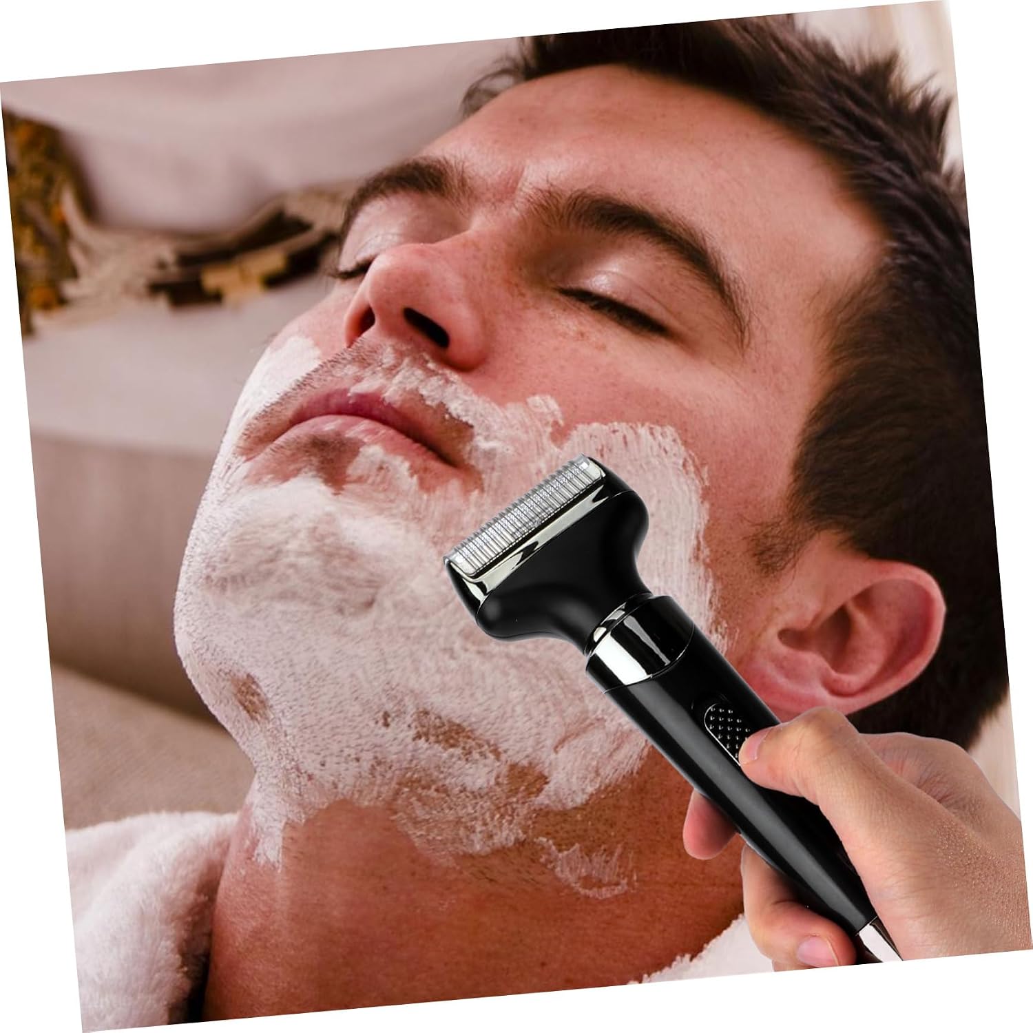 SHERCHPRY Men's Rechargeable Nose Hair Trimmer Eyebrow and Sideburns Grooming Kit Waterproof Portable Black