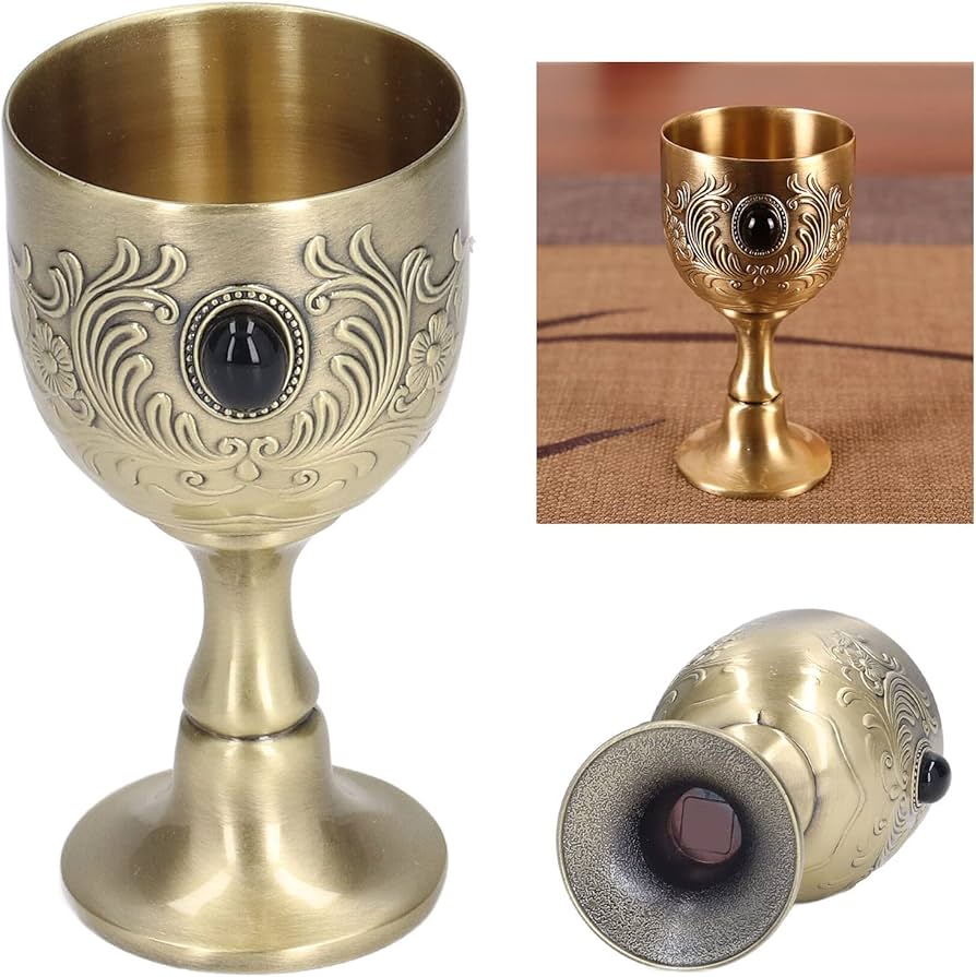 Amazon.co.jp: キングスロイヤルチャリス聖杯、ゴールドゴブレット