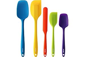 5PCS Silicone Rubber Spatula Set for Kitchen Use