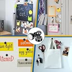 LOVIMAG 12Pcs Black Refrigerator Magnets Fridge Magnets,Small and Dainty Magnets, Metal Magnets for Fridge, Whiteboard, Office, Classroom, Map, Kitchen