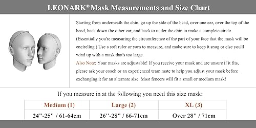 Miniatura 2 de LEONARK Armoury Hema Casco - Máscara de entrenador de esgrima - Máscara de grado nacional 1600N - Equipo de protección de esgrima con bolsa de