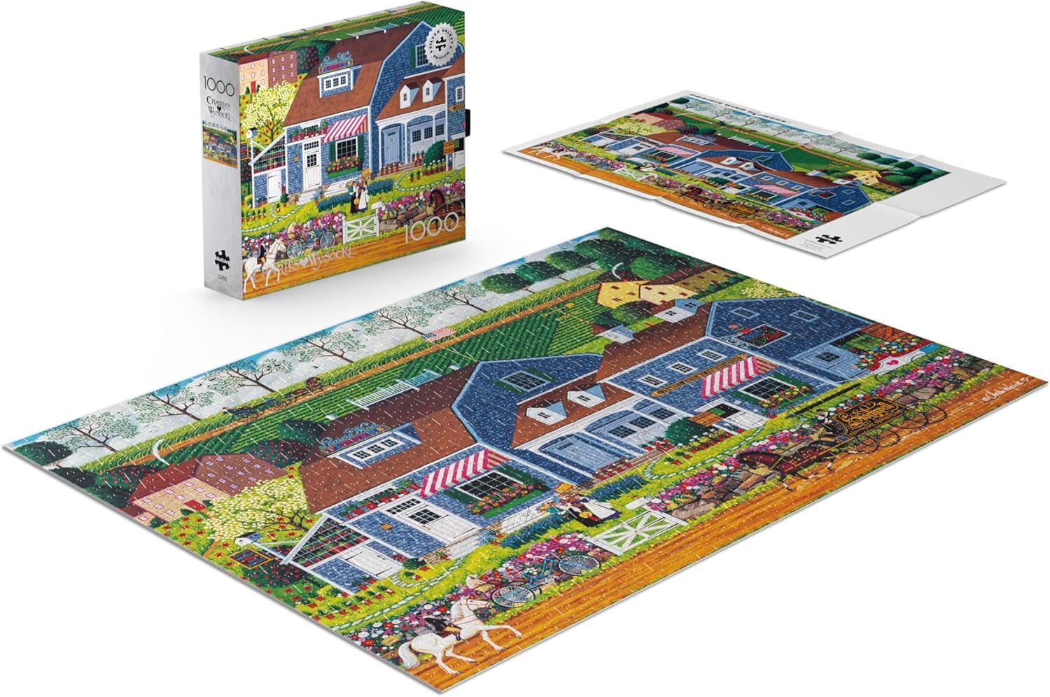 Buffalo Games - Silver Select - Charles Wysocki - Prairie Wind Flowers - 1000 Piece Jigsaw Puzzle for Adults -Challenging Puzzle Perfect for Game Nights - Finished Size is 26.75 x 19.75