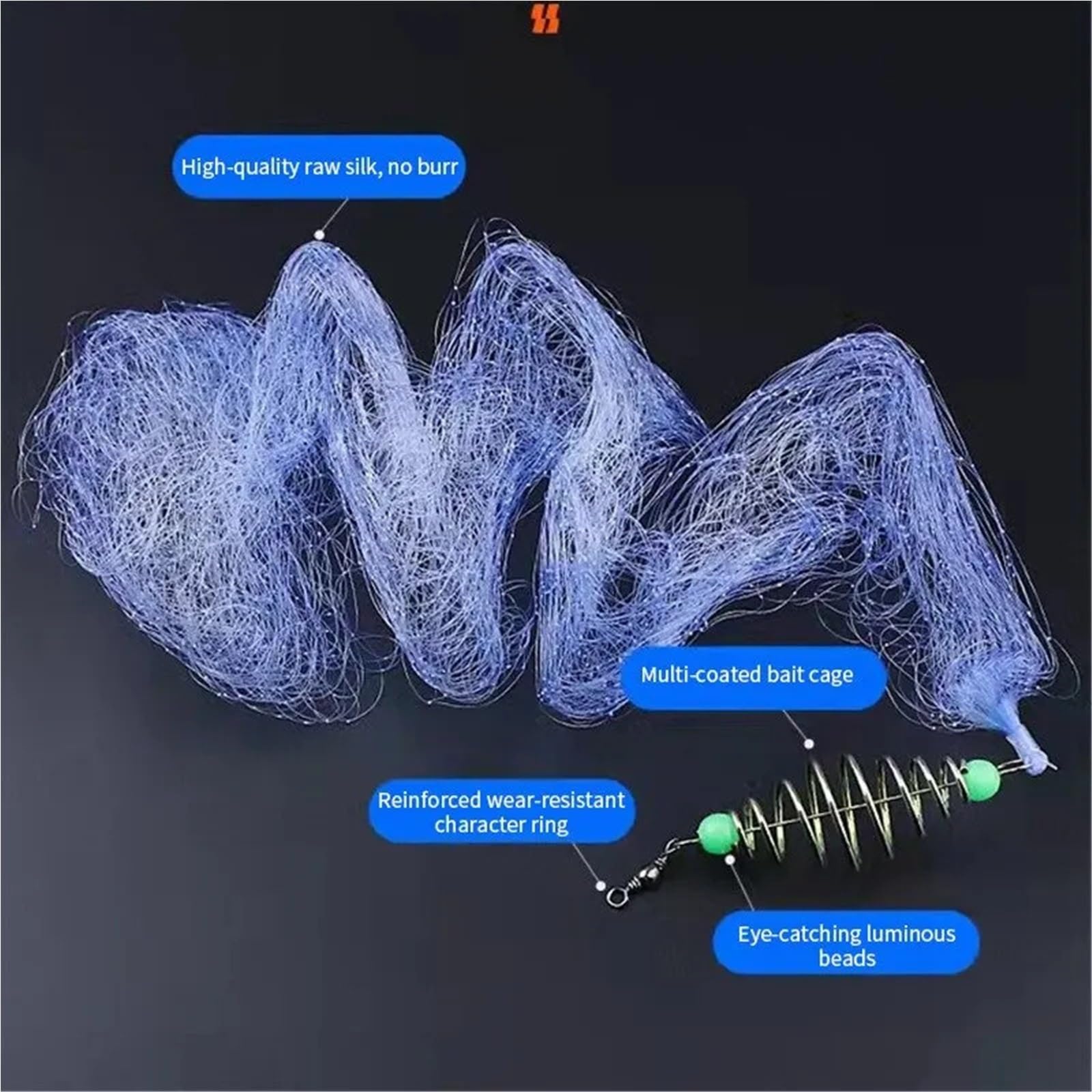 Redes De Pesca Floating Fishing Throwing Net | Bottom Fish Explosion Hook Nets