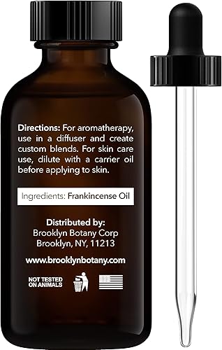 Miniatura 3 de Brooklyn Botany Aceite esencial de incienso, 100% puro y natural, aceite de grado prémium con cuentagotas - para aromaterapia y difusor, 1 onza