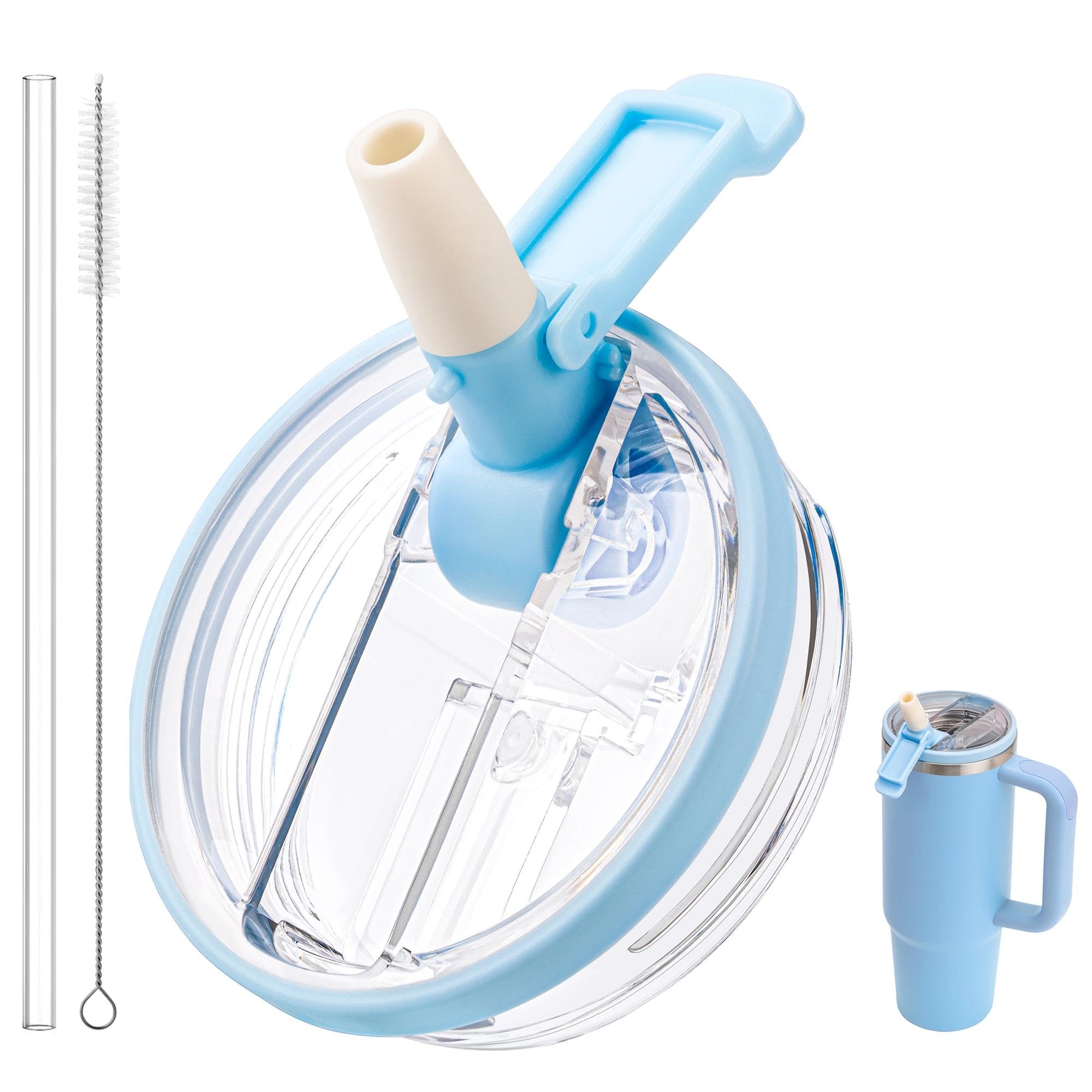 Couvercle étanche de rechange pour Stanley Quencher H2.0 bleu