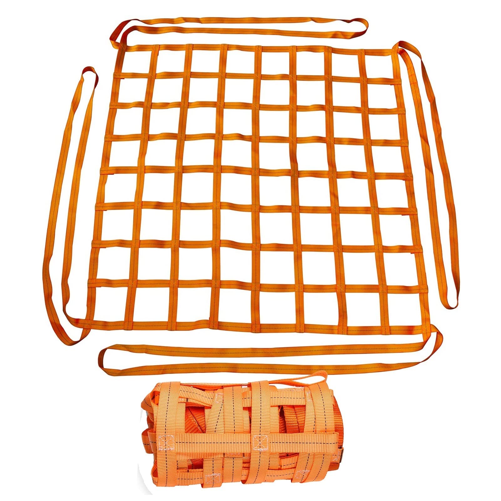 Filets de levage en nylon résistant maille 15cm pour charges lourdes et chantiers
