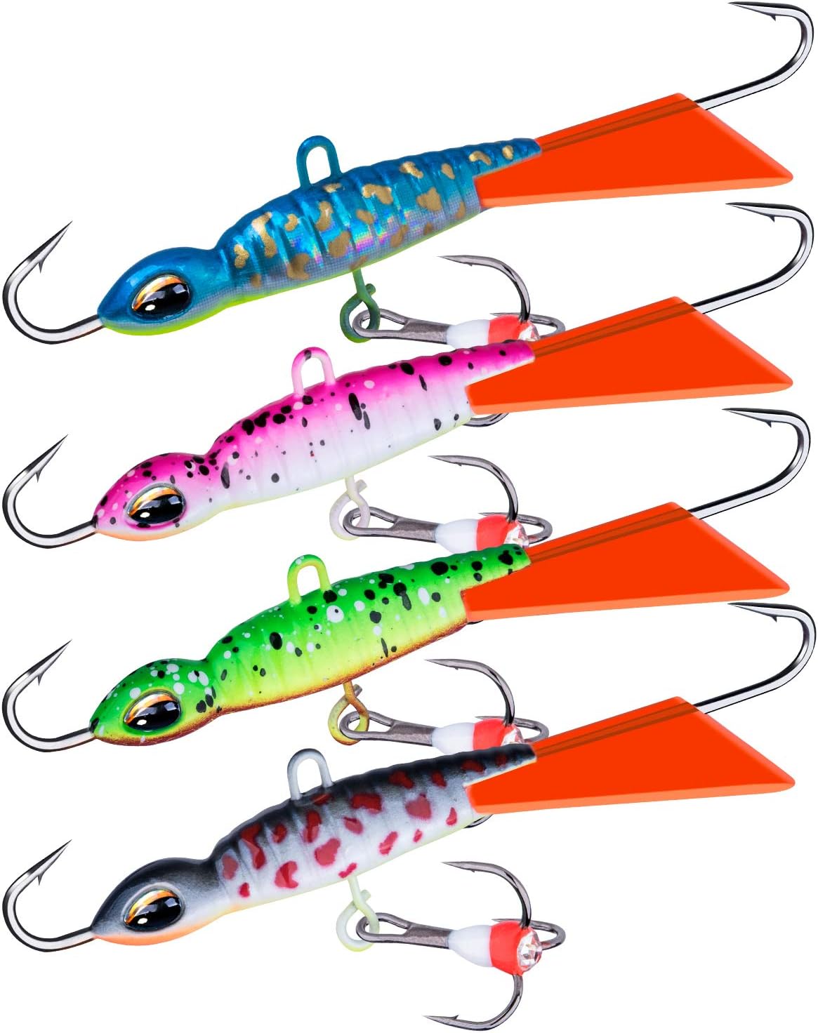 Goture Ice Fishing Jig Set Ice Fishing Lures for Panfish