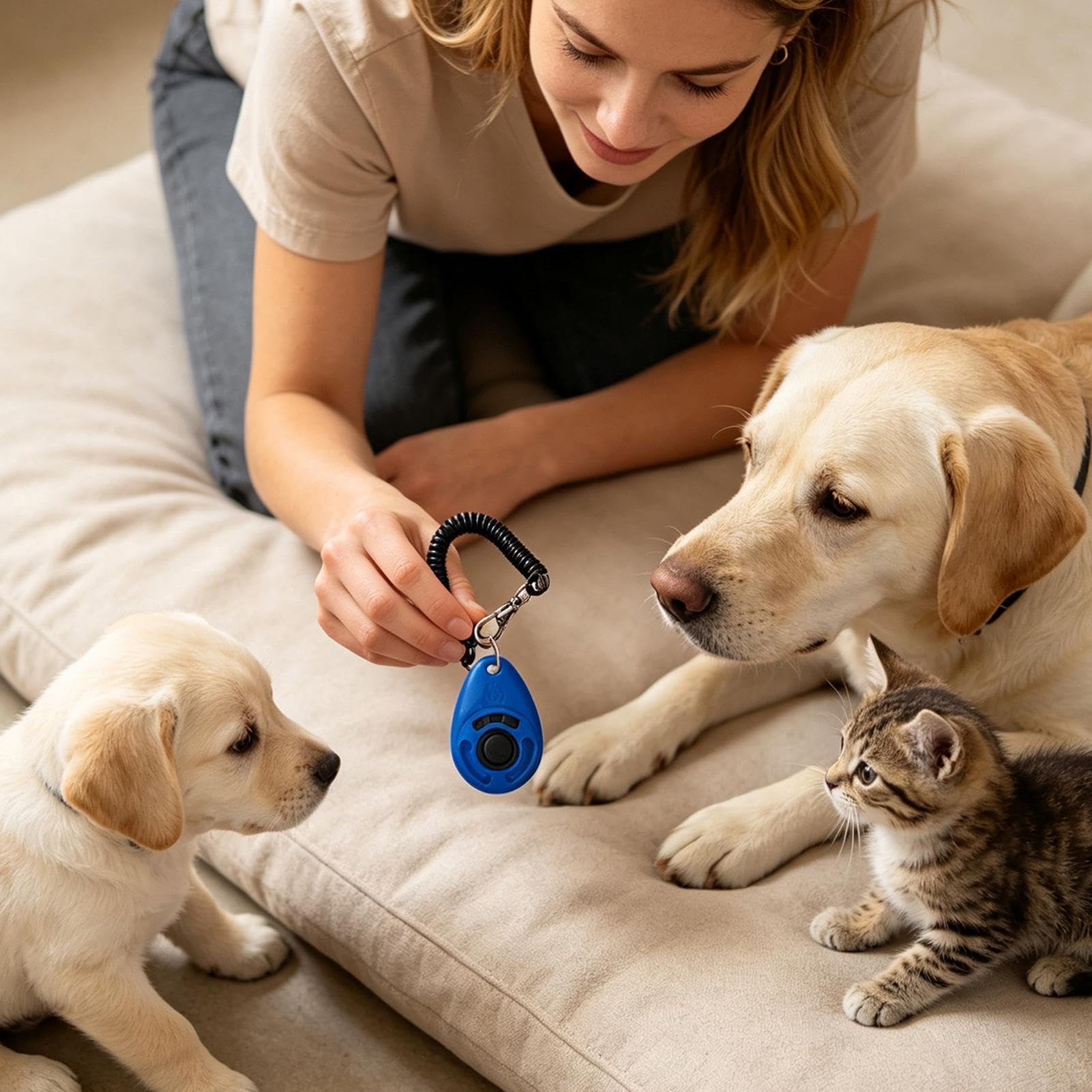 Clicker addestramento cani Dispositivo correzione comportamento per animali