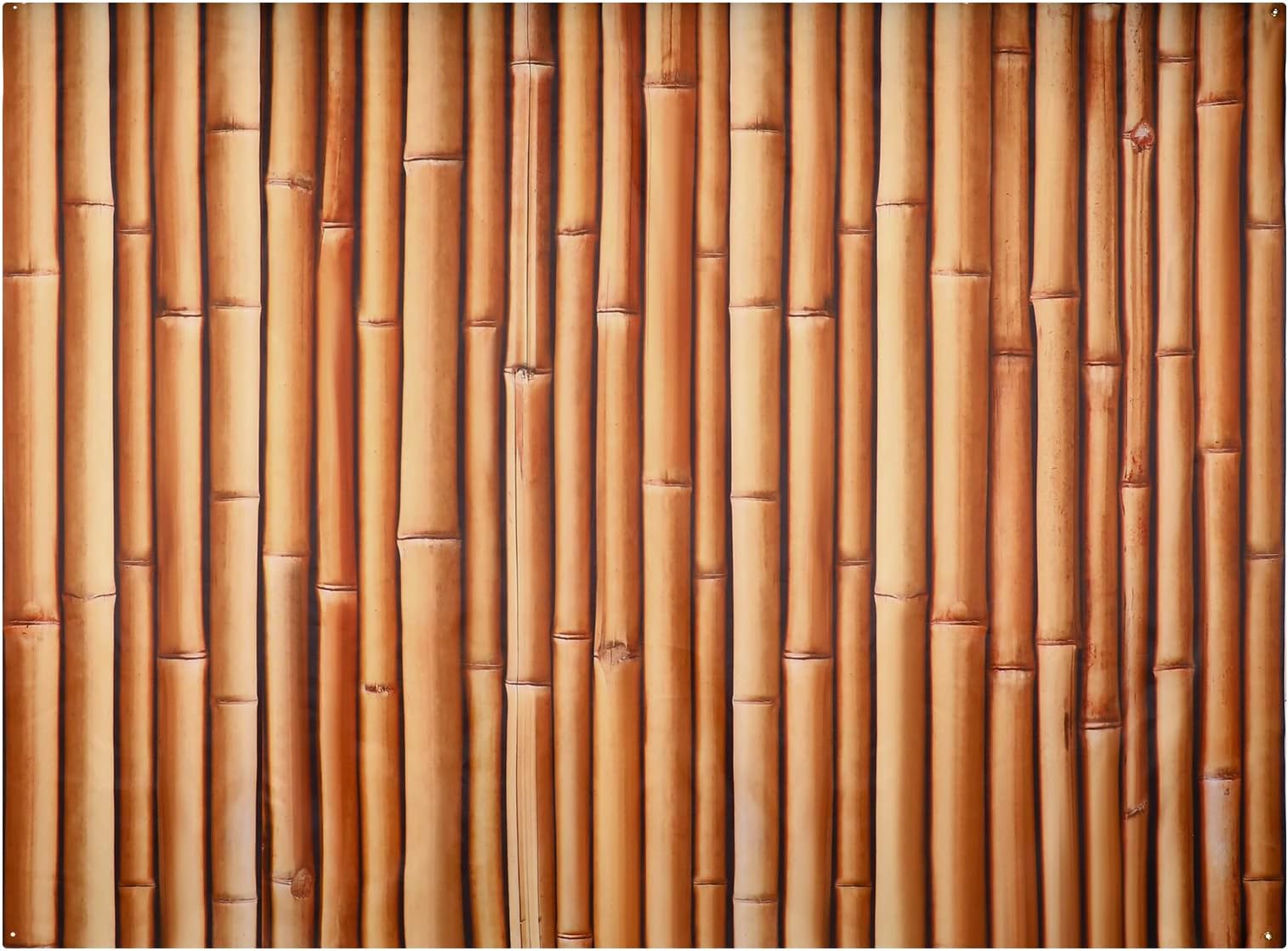 Buryeah Bamboo Backdrop Party Summer Hawaiian Beach Backdrop Decoration Polyester Fabric Photography Christmas Halloween Party Supplies(8 x 6 ft)