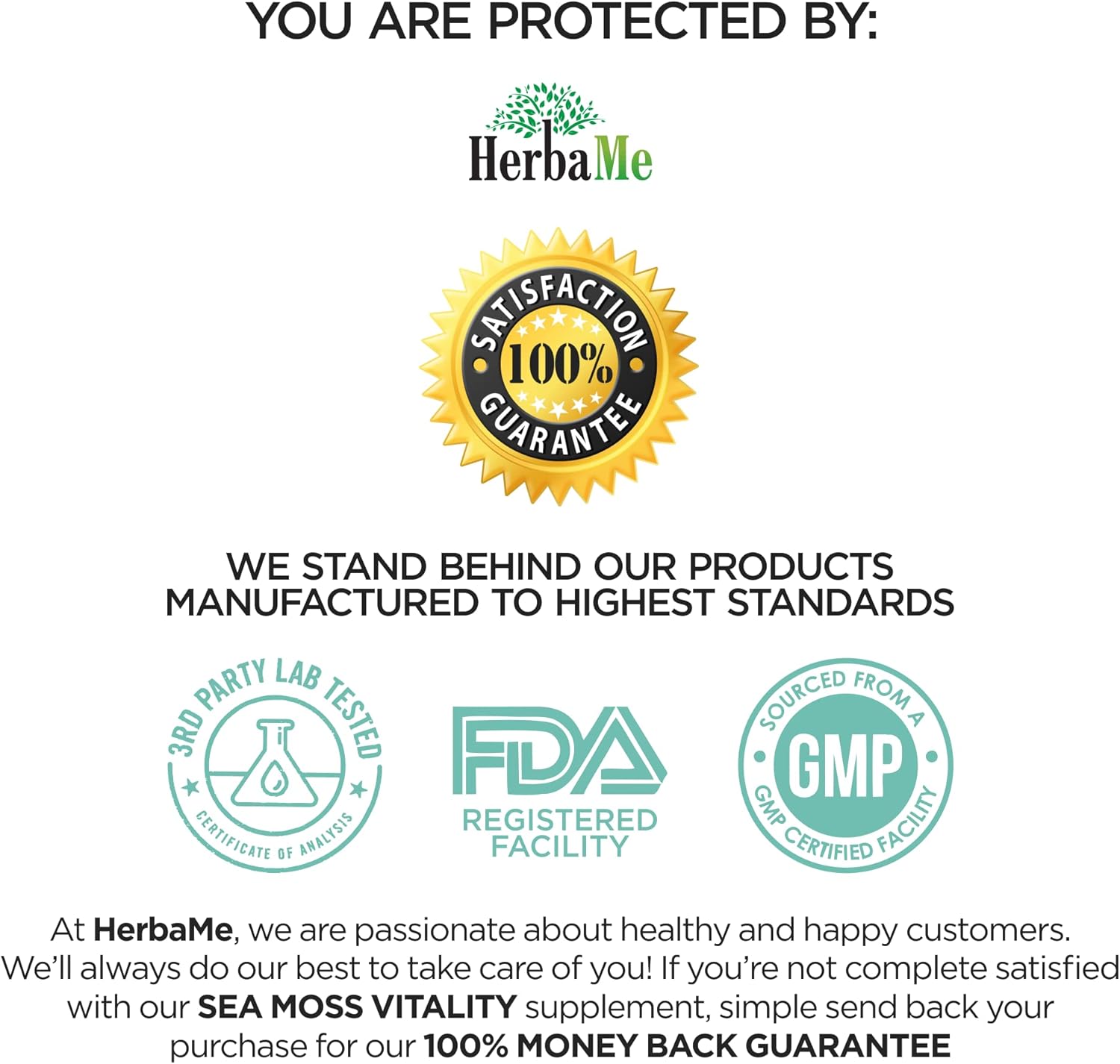 Organic Irish Sea Moss with Bladderwrack, Burdock Root & Black Pepper Extract, 150 Capsules, Thyroid Support, Natural Iodine Source, Promotes Immune System, Cell Food, Alkaline Supplement - Image 8