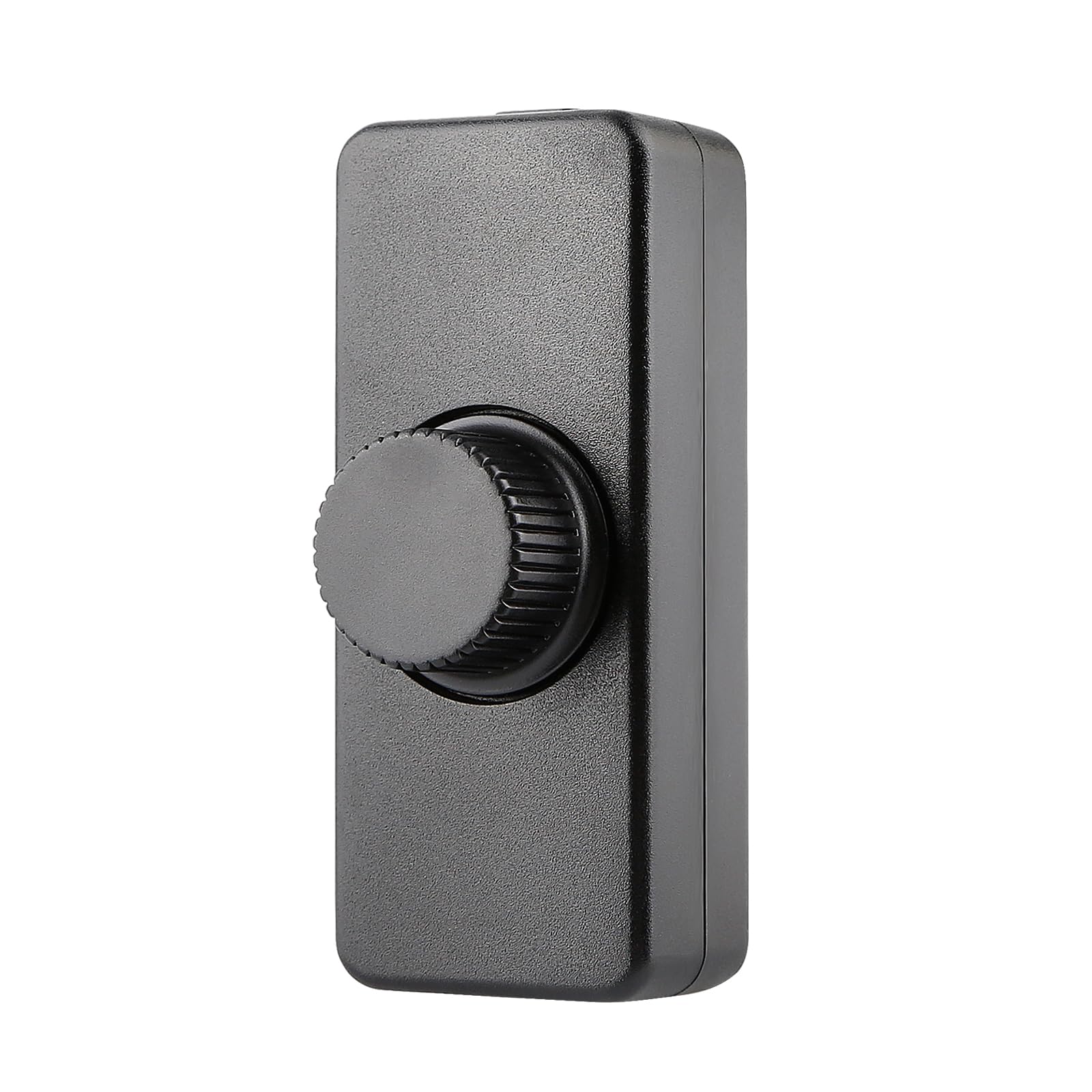 LED Dimmer Switch 1 Gang: Inline Dimmer Switch with Rotary Control Trailing Edge Dimmer Switches Rated 3-100W for Home and RV Use For Dimmable LED Lamps and Halogen Bulbs (Black Square)