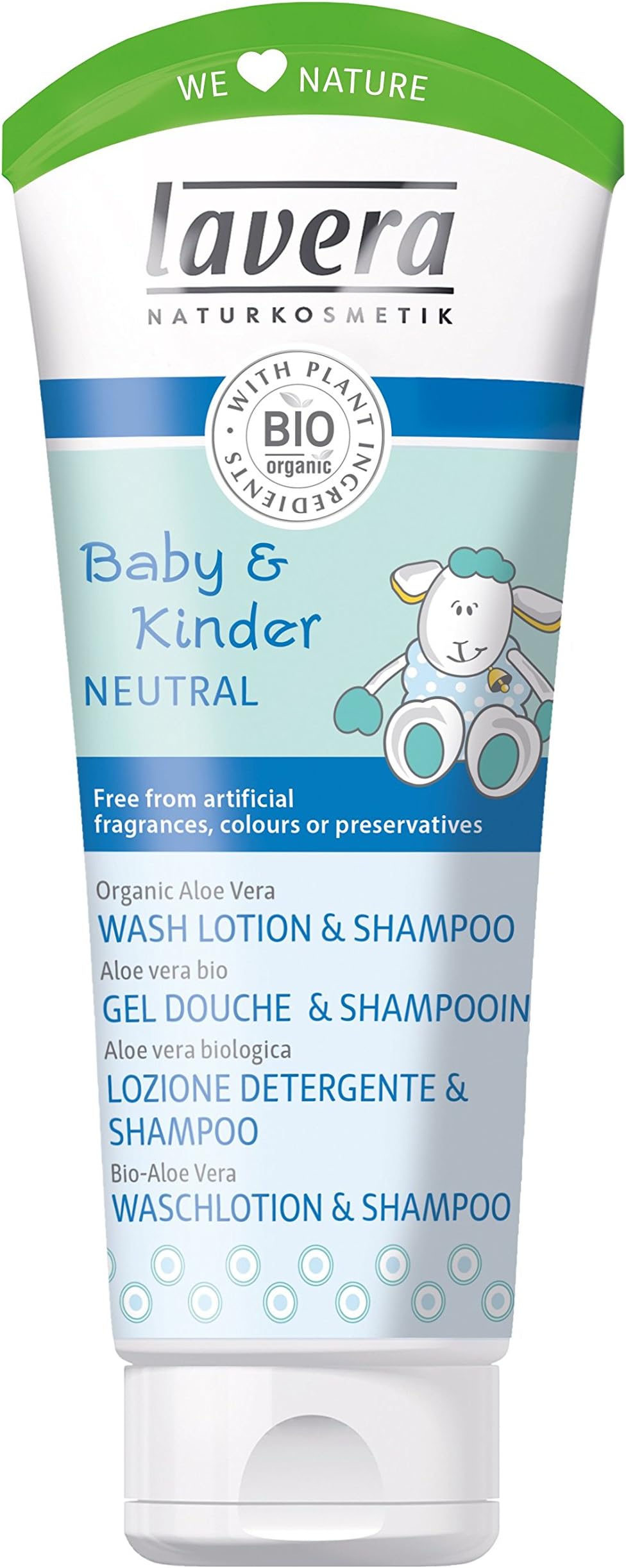 lavera Baby Neutral Hair & Body Shampoo ∙ Mild, Natural Washing Substances ∙ Vegan ✔ Organic Skin Care ✔ Natural & Innovative Cosmetics ✔ 200ml