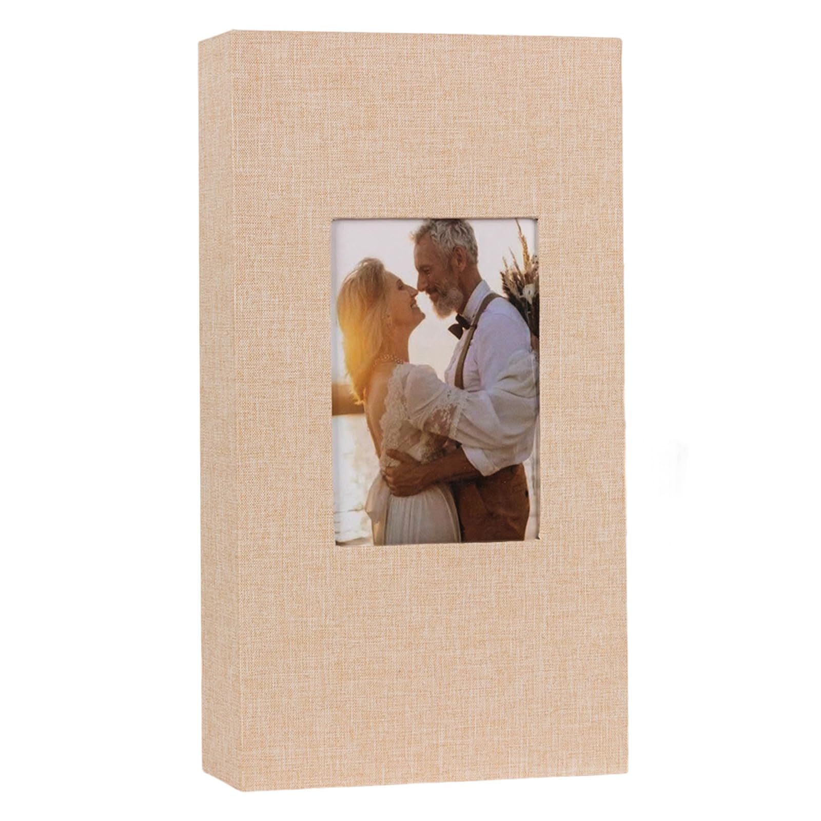 Ekoama Photo Album 4x6 Hold 300 Picture Horizontal Slip in Pockets Photo Book,Linen Cover Picture Photos Album for Wedding