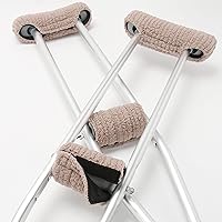 Vista 8 de Almohadillas para muletas – Acolchado para muleta de brazo – Funda de almohada universal acolchada para axilas con mango de antebrazo