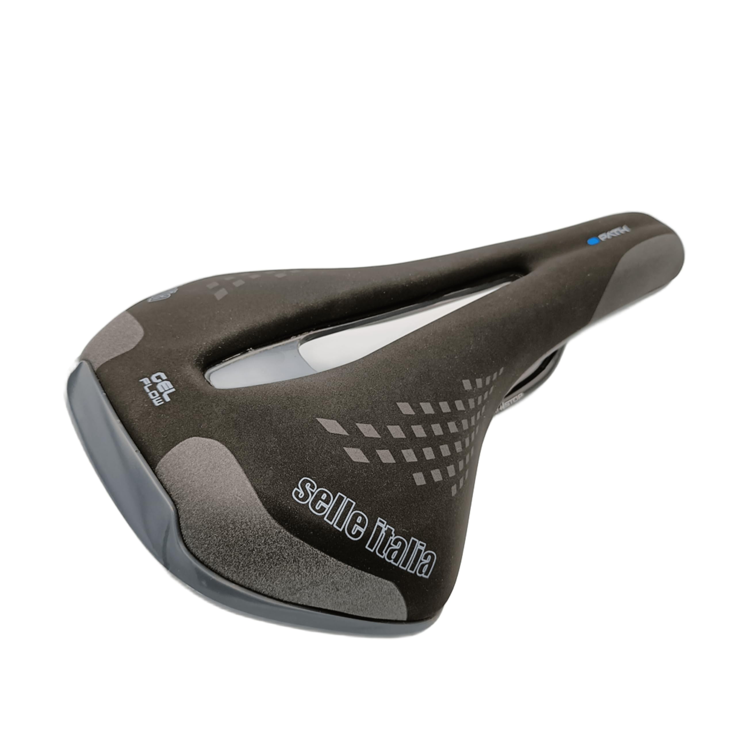 Selle Italia LADY Path Gel Flow – Damskie Siodełko Rowerowe, Żelowa Wyściółka, Do Rowerów Trekkingowych, Elektrycznych, Dojazdów – Czarny